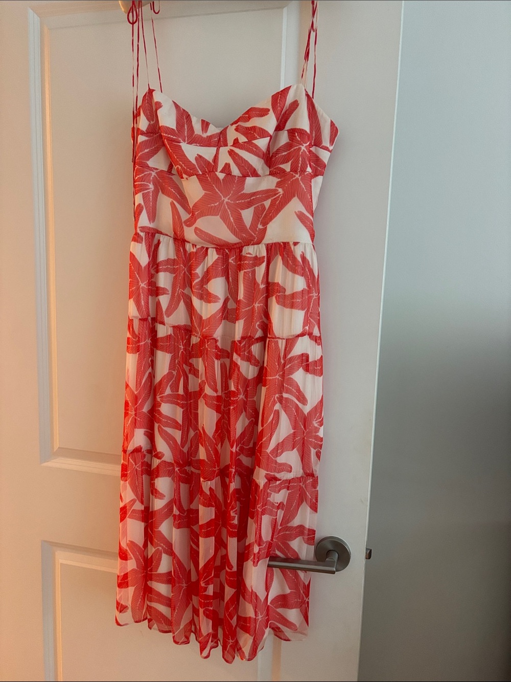 NWT Amanda Uprichard Starfish Print Sundress with Spaghetti Straps